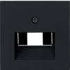 Krytka pro LAN zásuvku, matná černá