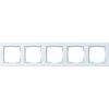 Rámeček 55x55 mm 5násobný, lesklá bílá
