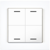 KNX 4tlačítko 55x55 mm, RGBW LED, bílá