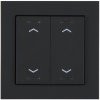 KNX 4tlačítko 55x55 mm, RGBW LED, potisk žaluzie, matná černá