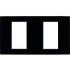 Dvojitý rámeček v designu Contemporary, lesklá černá