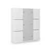 KNX 6tlačítko Plus, měření teploty, matná bílá