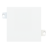 Čtvercová krytka (55x55) bílá nelakovaná