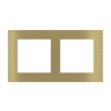 Rectangular Plate Deep (FF/71/20Venti) (87x158) 2 windows (55x55)+(55x55) Metal Brass 26