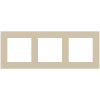 Deep trojnásobný fenix rámeček, otvory 55x55 mm, provedení Beige Luxor