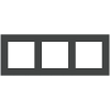Deep trojnásobný fenix rámeček, otvory 55x55 mm, provedení Grey Bromine