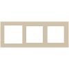 Deep 3násobný rámeček, otvory (60x60 | 55x55 | 55x55), provedení Beige Luxor