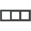 Deep 3násobný rámeček, otvory (60x60 | 55x55 | 55x55), provedení Grey Bromine