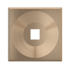 Square magnetic plate for keystone system ERA series Metal Warm Brass