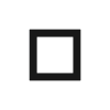 Deep plastový rámeček, otvor 60x60 mm, barva Intense Black (GAE)