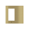 Signum square plate Deep Metal Brass 26