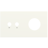 Magnetic plate 2-fold for 2-rocker push button + Schuko, French, Israeli power socket Proxima series