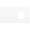 Magnetic plate 2-fold for 2-rocker push button + Schuko, French, Israeli power socket Proxima series