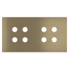 Magnetic plate 2-fold for 4-rocker push buttons Proxima series Metal Antique Brass