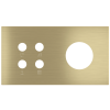 Magnetic plate 2-fold for 4-rocker push button + Schuko, French, Israeli power socket Proxima series