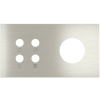 Magnetic plate 2-fold for 4-rocker push button + Schuko, French, Israeli power socket Proxima series
