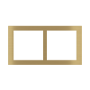 Rectangular Plate 71 (Form/Flank/NF) (80x151) 2 windows (60x60) Spacing 68mm for CH Metal Brass 26