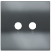 Square magnetic plate for a 2-rocker push button Proxima series Metal Black Metal + customization