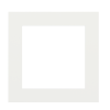 Fenix čtvercová deska, otvor 55x55 mm, provedení White Malé