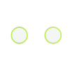Kit of 2 round buttons Proxima series Metal Pure White