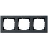 Rámeček 55x55 mm 3násobný, matná černá