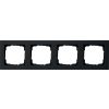Rámeček 55x55 mm 4násobný, matná černá