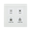 KNX RF+ skleněné 4tlačítko vč. aktoru, bílé