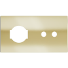Magnetic plate with 2 positions for a 2-rocker push button + IT UNEL power socket Proxima series Met