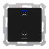 KNX 2tlačítko 55x55 mm, RGBW LED, potisk žaluzie, černé, Secure