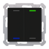 KNX 4tlačítko 55x55 mm, RGBW LED, černé, Secure