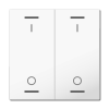 MDT hmatník pro KNX 2tlačítko 63x63 mm, potisk spínač, bílý