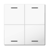 MDT hmatník pro KNX 4tlačítko 63x63 mm, bez potisku, bílý