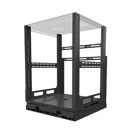 Shack Rack Base Czech Strong Výjezdný a otočný rack do nábytku, 12U | Yatun.cz