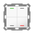 KNX 4tlačítko 55x55 mm, RGBW LED, bílá