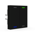 KNX 4tlačítko 55x55 mm, RGBW LED, matná černá