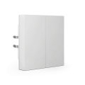 KNX RF+ ovladač 4tlačítka, řada Light 55, měření teploty, KNX Secure, lesklá bílá