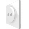 Walli Ethernet zásuvka, lesklá bílá
