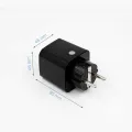 Shelly Plug M Gen3, zásuvka s měřením spotřeby, WiFi, černá