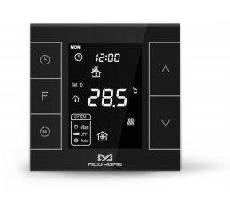 MCOHome Termostat pro el. topení V2 vč. čidla, Z-Wave Plus, černý
