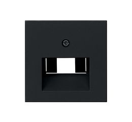 Krytka pro LAN zásuvku, matná černá
