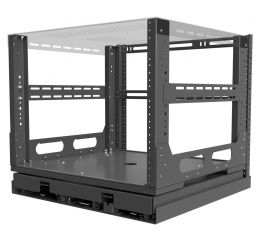 Strong Výjezdný a otočný rack do nábytku, 8U