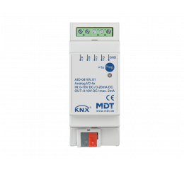 Analogový aktor 4x 0–10 V (vstup nebo výstup), 2M, montáž na DIN lištu