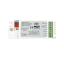 KNX LED stmívač 12/24V, 3 kanály, RGB