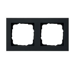 Rámeček 55x55 mm 2násobný, matná černá