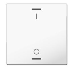 MDT hmatník pro KNX 1tlačítko 63, studiová lesklá bílá, spínač