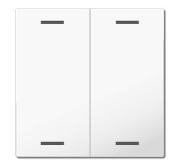 MDT hmatník pro KNX 2tlačítko 63, studiová lesklá bílá, neutrální