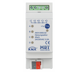 Topný aktor 4násobný, 2M , 24–230VAC