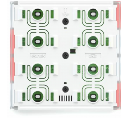 Termostat EQ2, měření teploty a vlhkosti, indikační LED modrá/zelená, verze NF