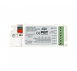 KNX LED stmívač 12/24V, 4 kanály, RGBW