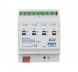 Spínací aktor AKI 4násobný, 4M, 16/20A, 230VAC, industrie, 200μF